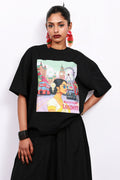 Kalyani- Unisex Sorona Boxy T-Shirt- Black